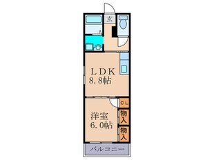 レジデンス菱屋の物件間取画像